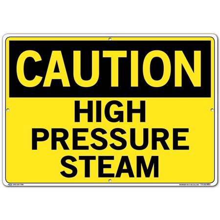 Vestil Aluminum Sign, 14-1/2" H, 20-1/2" W, Aluminum, Rectangle, English, SI-C-40-E-AL-063 SI-C-40-E-AL-063